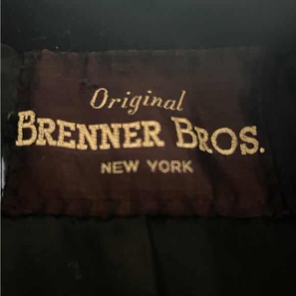 VTG Brenner Bros New York black embroidered 40’s wool swing fit and flare coat - Picture 13 of 16